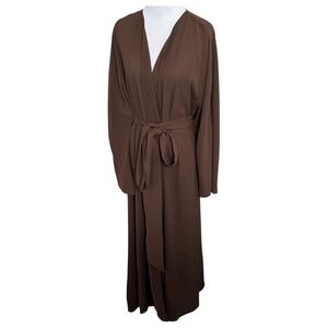 shereen wrap front satin maxi dress Veiled | Dresses | 5 Shereen Wrap Satin Maxi Dress Muslim Maxi Dress Abaya  Veiled Collection